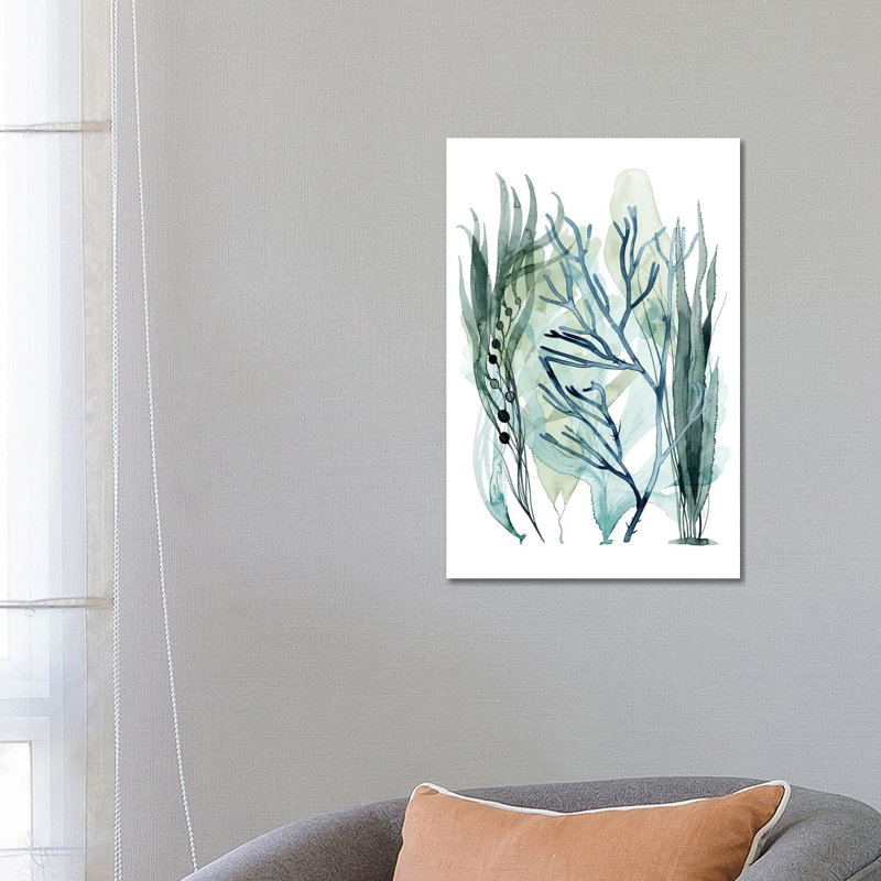 Sea Leaves III by Grace Popp - Wrapped Canvas Painting, 66.04 cm H x 45.72 cm W x 1.91 cm D