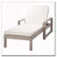 Ensemble de 2 chaises longues réglables à 5 positions avec structure et coussins en bois d'acacia-489800072
