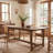 63" Solid Wood Dining Table, Farmhouse Kitchen Table for 4-6