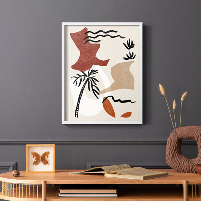 «Soft Palms II», reproduction encadrée - bois massif