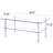 Ikeam Glass Top Single Coffee Table