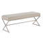 Banc en chenille contemporain avec siège en chenille moelleux et confortable