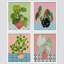 «Antique Vases Botanical Plant», reproduction encadrée de 4 pièces-90691921-90691923