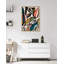 Colourful Plant Leaves Framed Canvas Wall Art