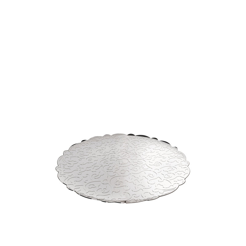 Dressed Round Tray, Stainless Steel