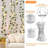 24 Pack 173ft Fake Ivy Vines, Artificial Ivy Garland with 200 LED String Lights