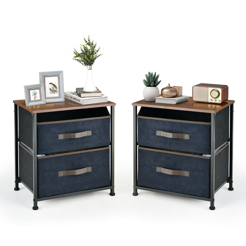 2 - Drawer End Table Set