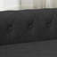 Élégant lit pour animaux de compagnie rectangulaire pour petits et moyens chiens, canapé-lit surélevé durable, canapé pour chien confortable, canapé pour chien en lin moderne et tendance - noir-128776780