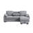 91"W Chenille Fabric Reversible Sleeper Sectional With Storage Chaise, Drop-Down Table, Cup Holders And Charging Ports-35993648