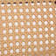 Hauteur de comptoir de 26 pouces avec 3 tabourets de bar, finition noire noyer, dossier en canne, siège en lin beige, conception pivotante pour le comptoir, circulation d'air à l'arrière ventilée, base et base 360, tabourets de salle à manger de style américain 3, avec