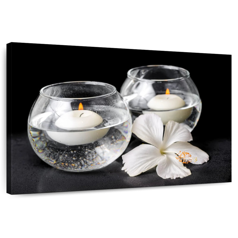 Bougies Kerrick Spa avec hibiscus, H 30 po x l 45 po