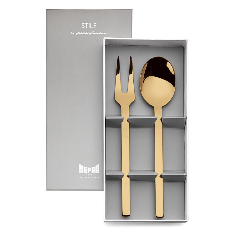 MEPRA Stile By Pininfarina Stainless Steel Flatware Set, Gold
