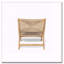 Chaise longue sans accoudoirs en bois