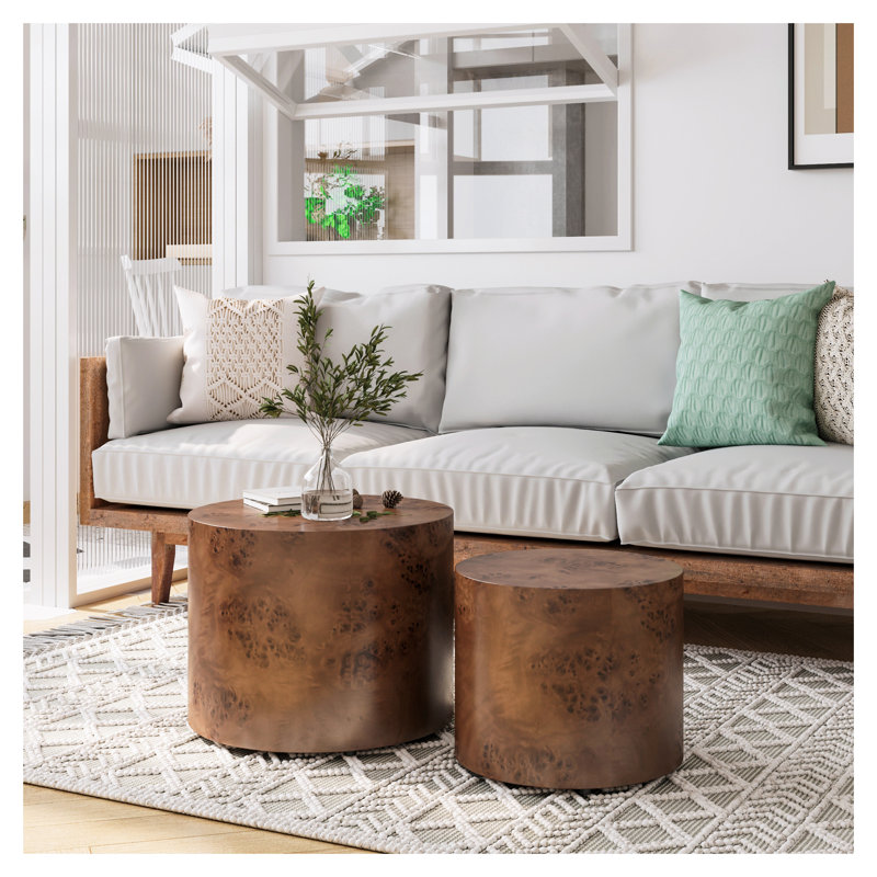 Ensemble de 2 tables d'appoint modernes Modernes