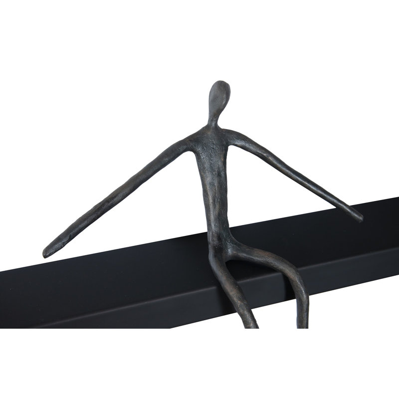 Moveable Man on Shelf Sitting Wall Décor
