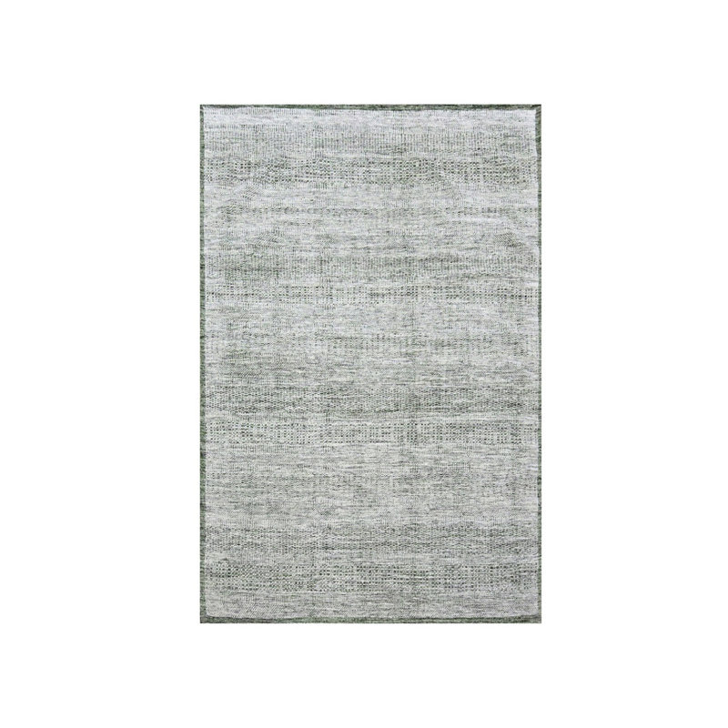 Tapis blanc et vert en laine nouée à la main 9 pi x 11 pi 10 po 09C170154C464430BA801AD9EB5212A1