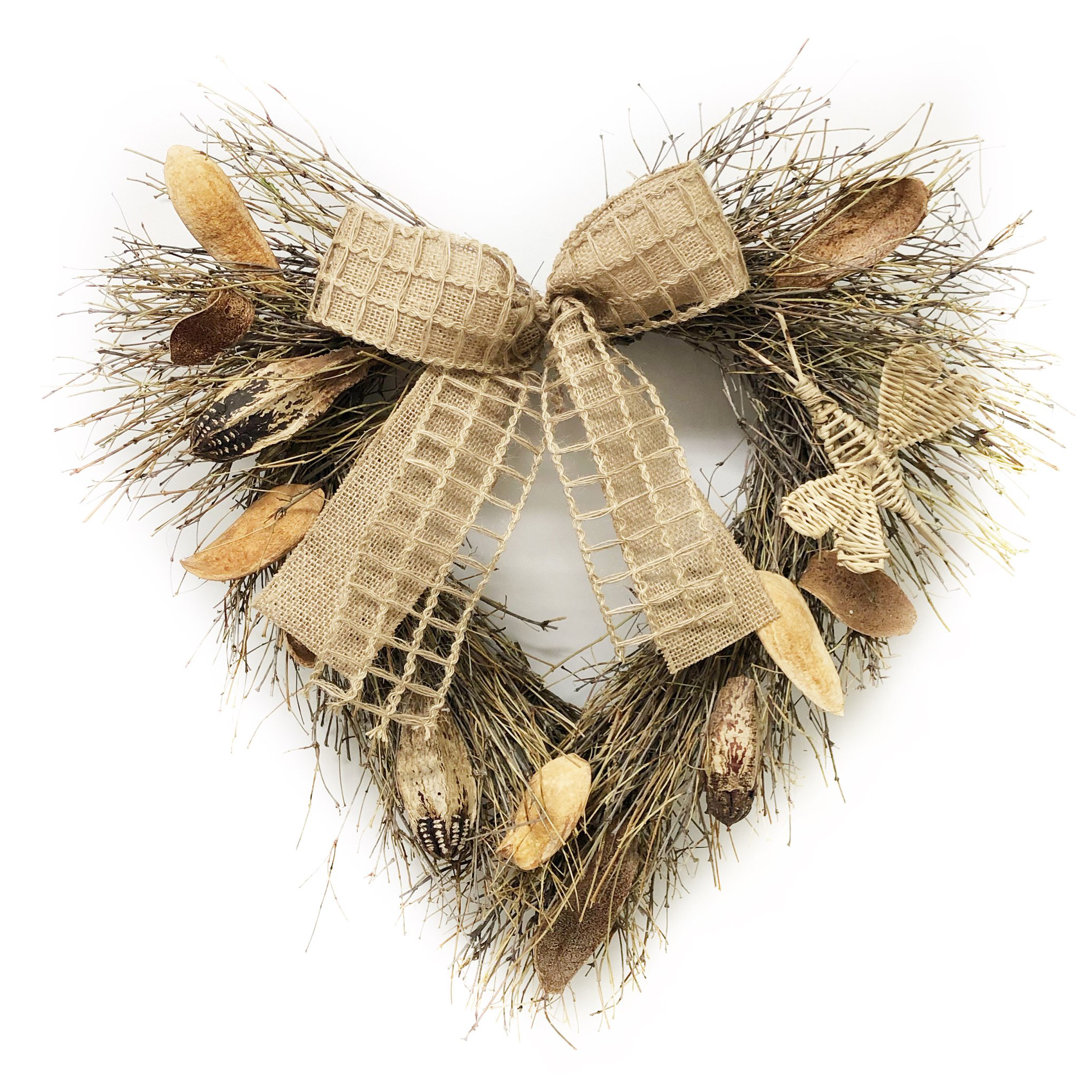 Indian Handcrafted Dried Mixed Assortment 20'' Wreath August Grove®