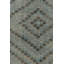 Vintage Turkish Rug, Blue And Black With Diamond Geometric Pattern – Rug & Kilim