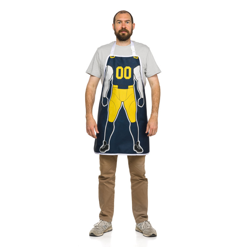 No Pattern Bib Apron, University Of Michigan