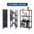 Aleander 27.95'' W Steel Shelving Unit with Wheels-791673437