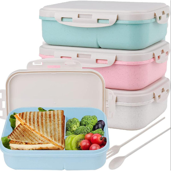 Munchkin's Lunch™ Bento Box with Stainless Steel Utensils 