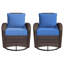 Housses de coussin de chaise de patio 8 pièces individuelles - 4 po d'épaisseur remplaçables hydrofuges pour canapé modulaire à 4 places-590443443