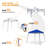 10 x10 FT Pop Up Canopy Tent with Carry Bag Guy Lines Ground Stakes-111097404