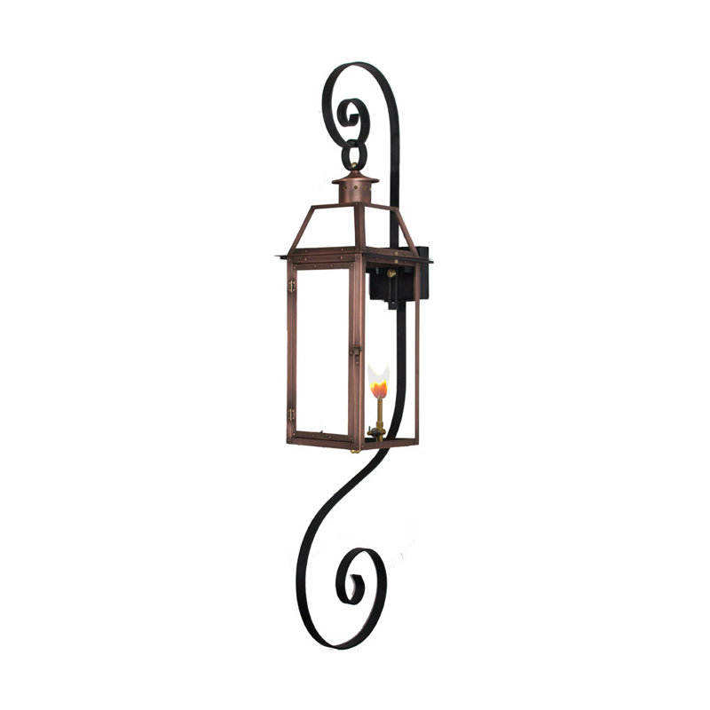 Beinville Outdoor Wall Lantern, 21" H x 9" W x 10.5" D
