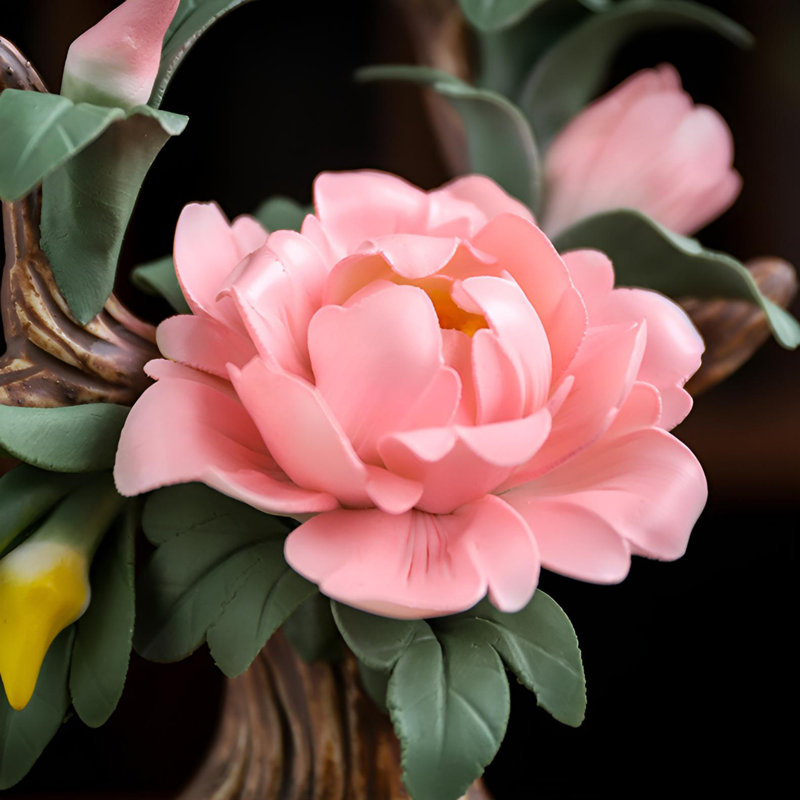 Handcrafted Ceramic Floral Tabletop Decor
