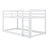 Solid Rubber Wooden Floor Bunk Bed With Ladder And Strengthened Slats-1082374738