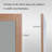 Amara Tempered Glass and Aluminum Alloy Framed French Cleat Mounted Wall Mirror-440482515-440482514