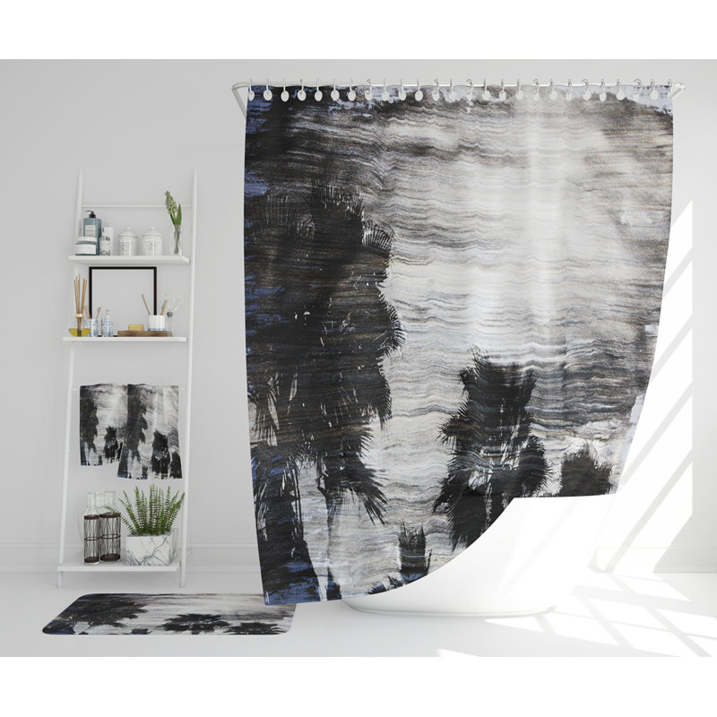 Naziyah Polyester Shower Curtain Set