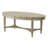 Antique White Coffee Table with Bottom Shelf