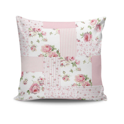 Decorative Cushion, 17.0 x 17.0 Inches, 50% Cotton / 50% Polyester, Machine Washable, Ironable, Silicone Filling, Concealed Zip Closure | Soft & Stylish Throw Pillow for Living Room, Bedroom, & Office Décor