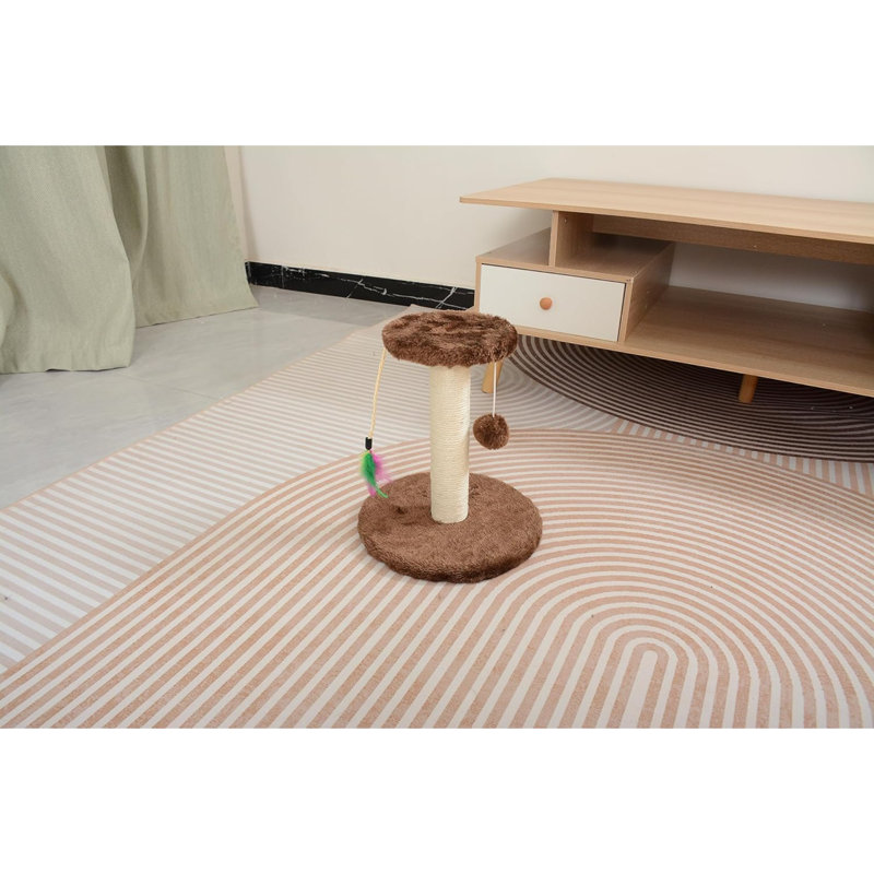 Grattoir pour chat avec corde en sisal naturel haut de gamme, Brun