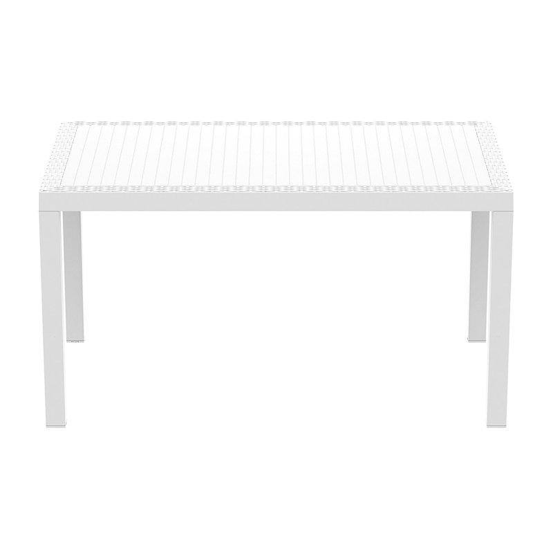 Diaz Outdoor Dining Table , in. W 31.5'' in. D, 31.5" W x 55" x 29" H, White