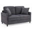 Balaton Vegan 2 Seater Upholstery Sofa with Pillows-1128990770-1136940806