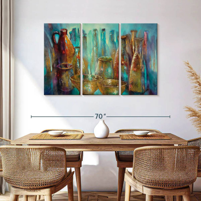 Senne Still Life Golden Bowles, 36" H x 57" W