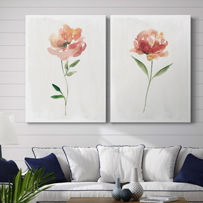 Happy Bloom I - ensemble de 2 reproductions d'art