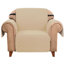 Housse pour fauteuil avec accoudoirs pour 1 canapé, housse de canapé antidérapante pour chiens, housse de protection de meuble avec sangles en mousse et sangles élastiques pour chat (sable)-2117536470-2028918027