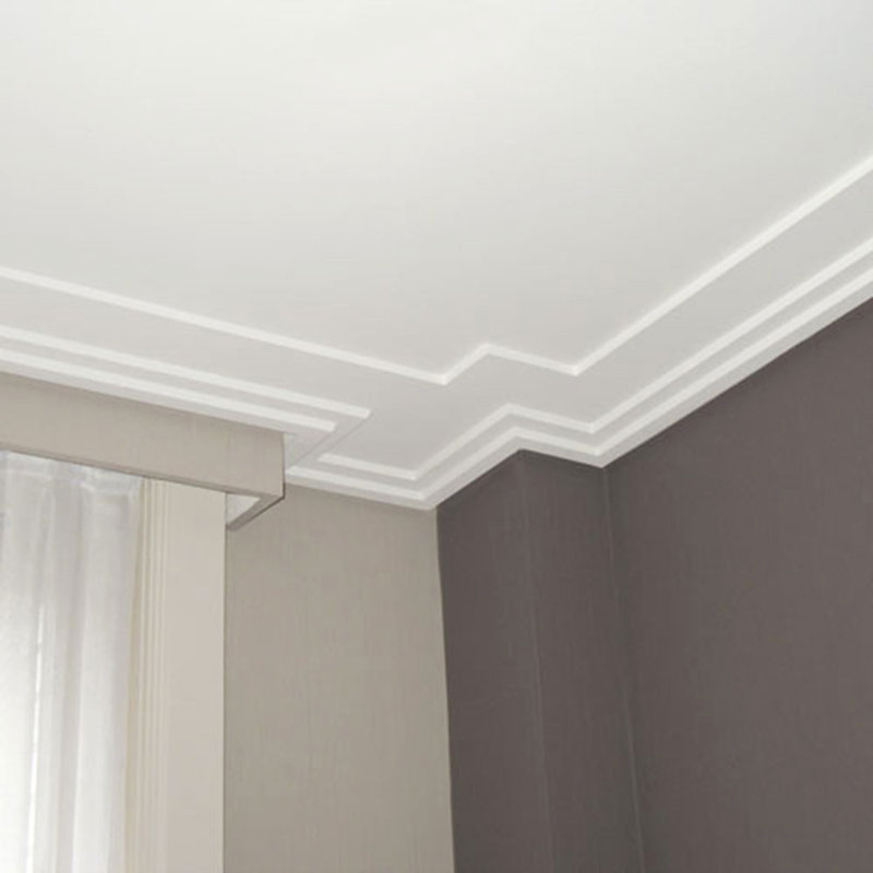 6-1/2 in x 1-3/16 in x 78-3/4 in Primed White Plain Polyurethane Crown Moulding