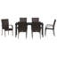 Garden Dining Set 7 Pcs PE Rattan-1914482615