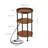 Round Accent Table - 3-Tier Charging Side Table with Power Outlets for Small Spaces-176477632