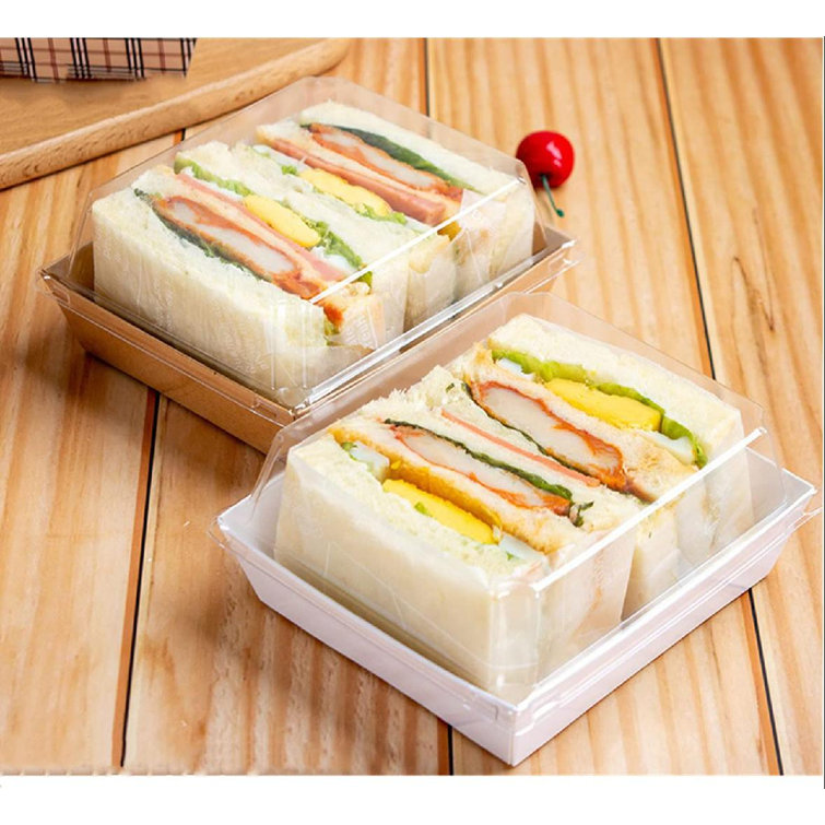 8oz-50 Sets Deli Plastic Food Storage Containers with Airtight Lids