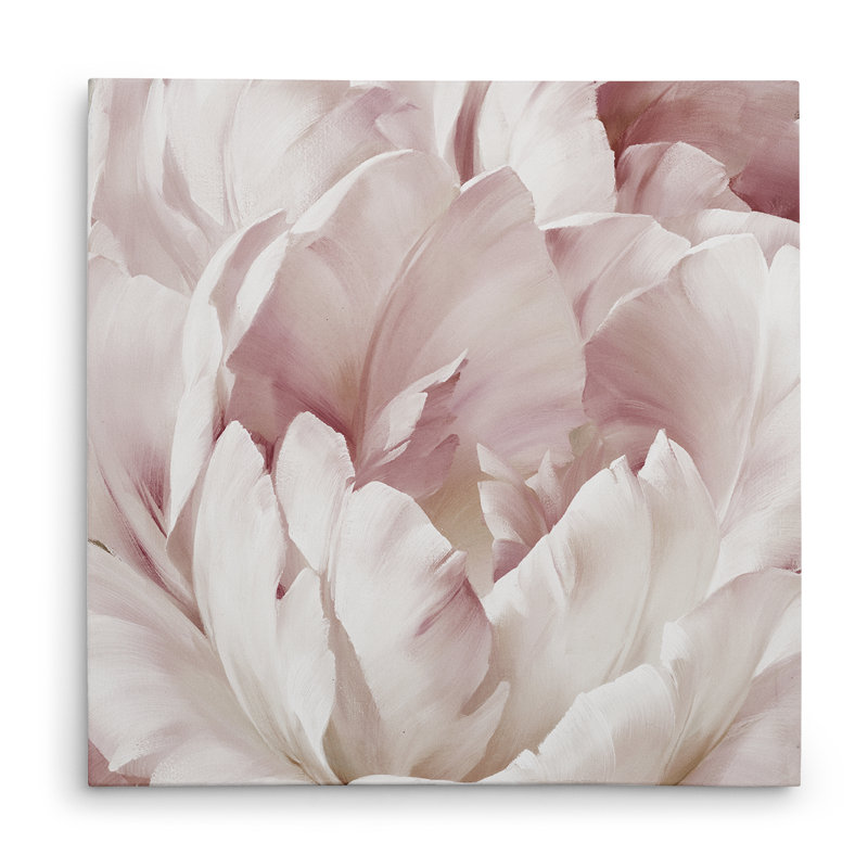 Intime rosé Ill - impression, H 24 po x l 24 po x P 1,5 po, Toile tendue