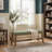 44.4"W Modern Upholstered Wooden Storage Bench with Lower Shelf-1589570109