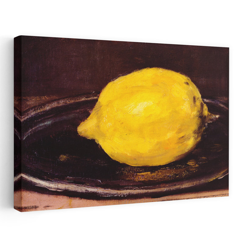 «The Lemon Classic Traditional Contemporary Fruit», reproduction d'art murale, H 32 po x l 48 po