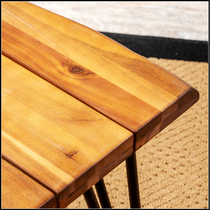 Table d'appoint en bois et métal ZION
