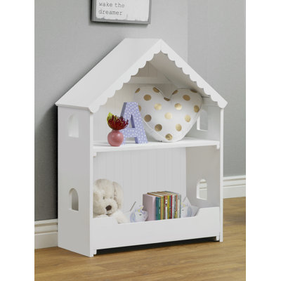Sweethome 32" H x 40" W House Kids Bookcase by Sorelle