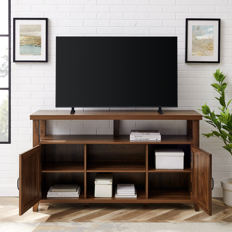 Favio 58" 2-Door TV Stand for TVs up to 65", Dark Walnut